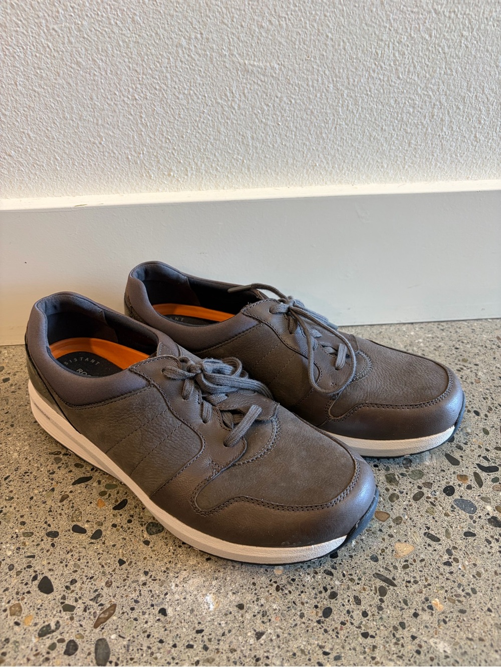 Rockport Brown Lace-Up Casual Sneakers